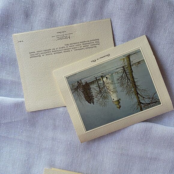 Vtg Bright of America 12 Christmas In Ohio Cards Stationary w Envelopes, Box - Picture 9 of 16